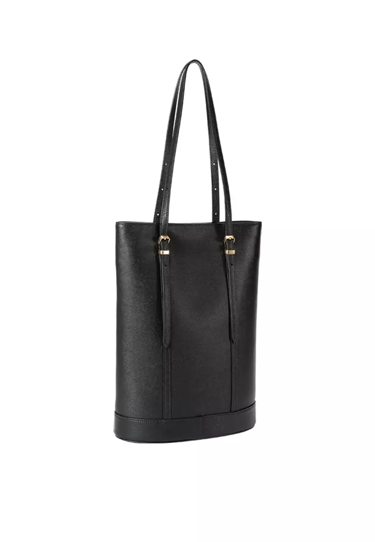 LYLE Portrait Tote - Embossed Black