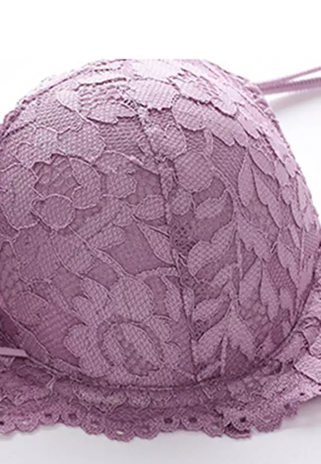 Lace Underwire Bra with Panty Set CA123114PU