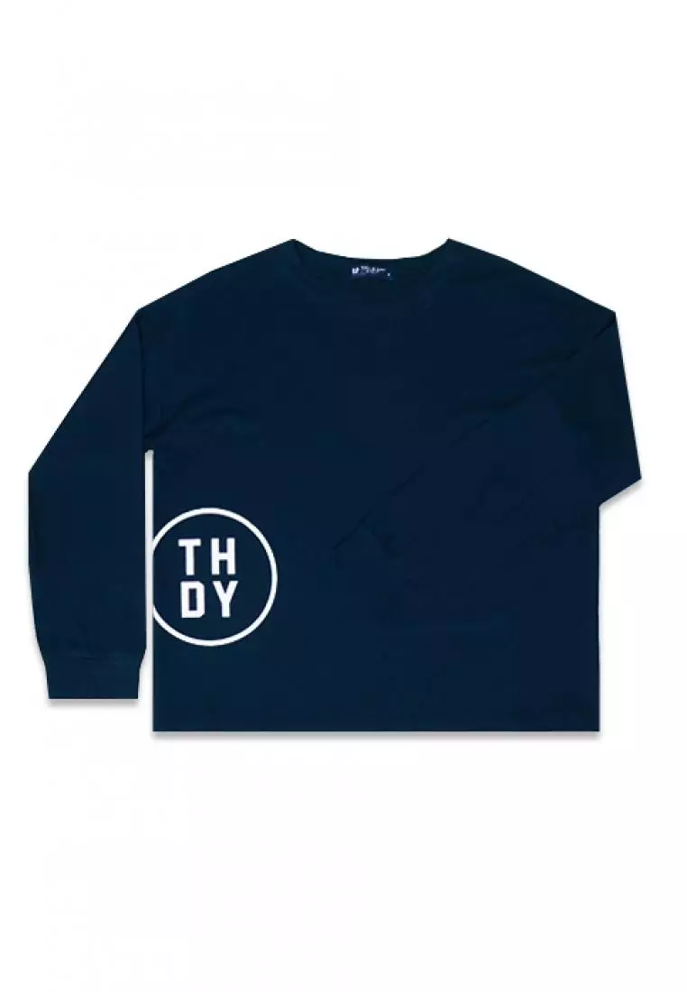 LTC57 lv evo waist navy kaos lengan panjang hijab ladies