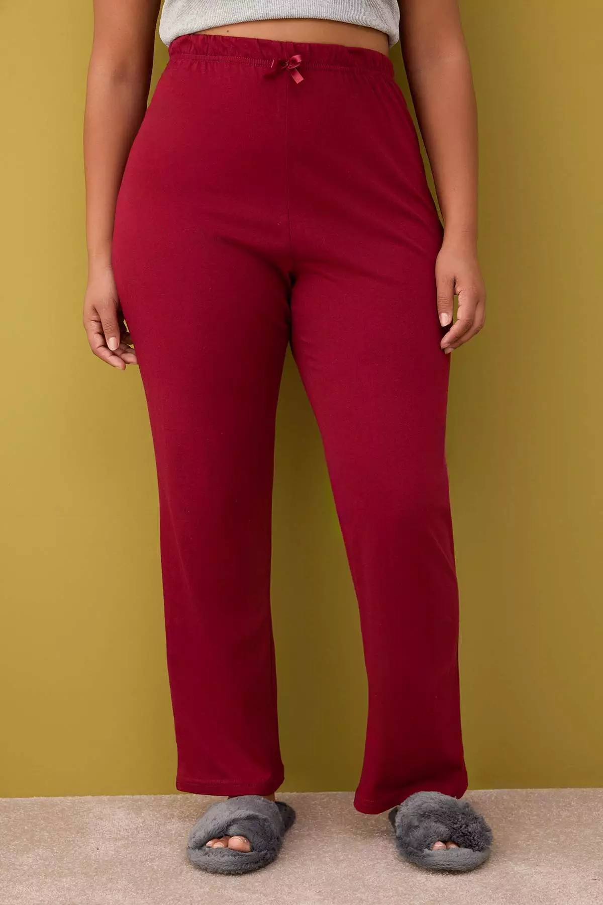 Red-Multi Color 2 Pack Knitted Pajama Bottoms Tbbaw26Ia00003