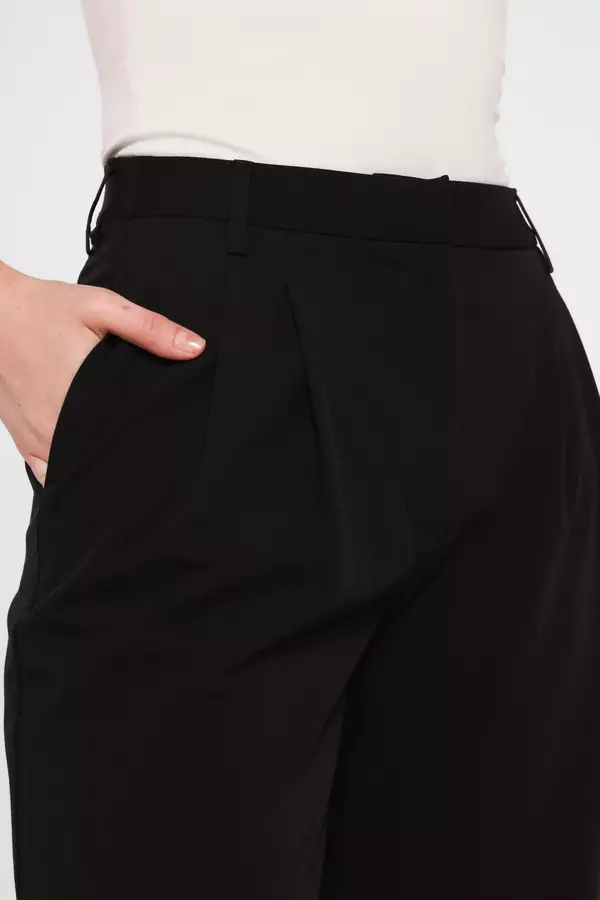 MINIMAL - Odelia - Celana Panjang Lurus - Black Warna Black
