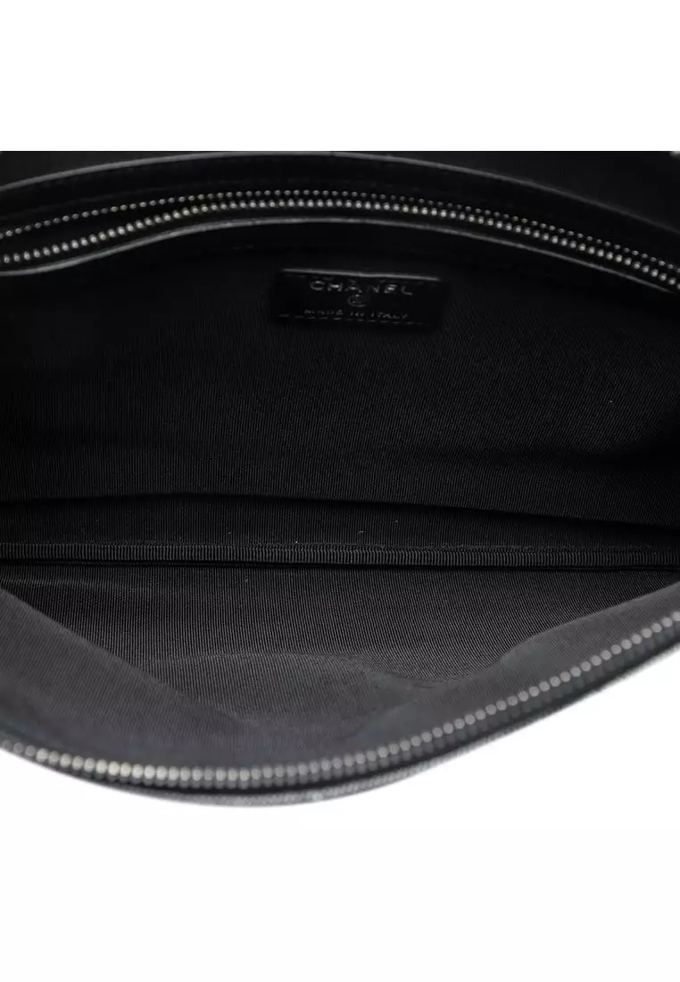 Pre-Loved Chanel Medium Canvas La Pausa Zip O Case Clutch