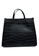 London Rag black Croco Faux Leather Hand Bag in Black 68532AC955D64BGS_3