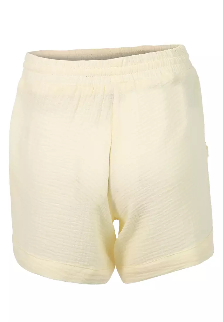 Beige Cool Summer Drawstring Shorts