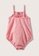 MANGO BABY red Gingham Check Print Swimsuit 13D31KA8206A40GS_2