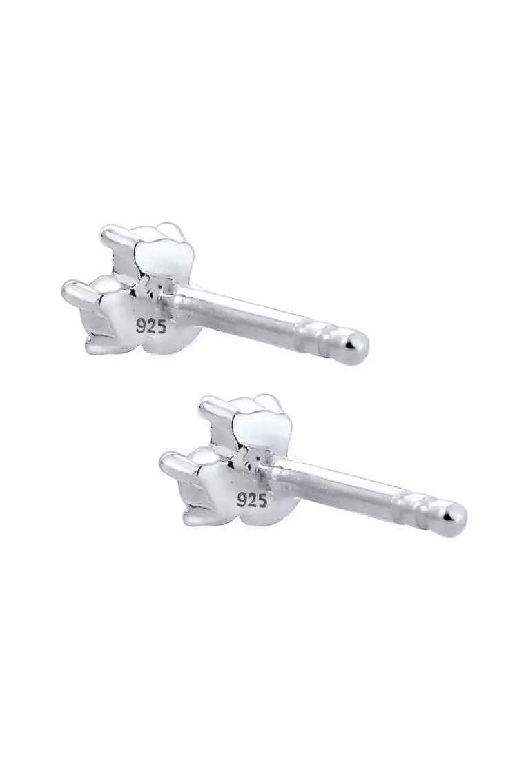 Anting Perhiasan Perak 925 Wanita Geo Crystal