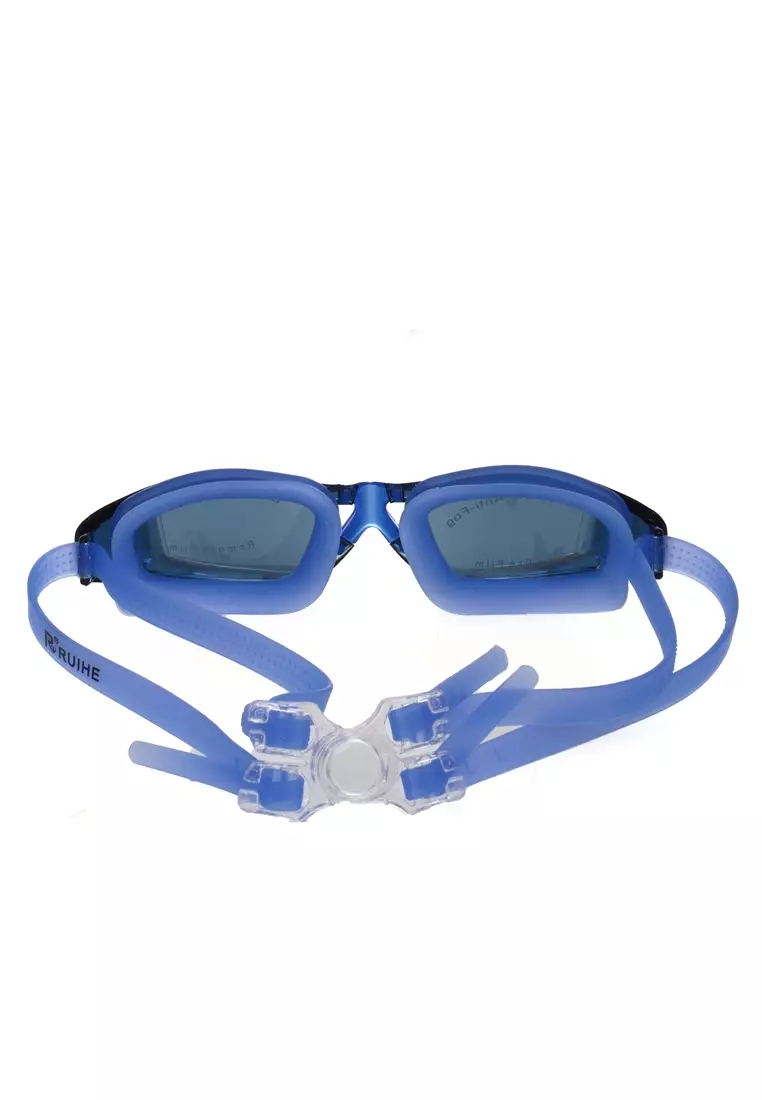 Qanic Kacamata Renang Anti Fog UV Protection Dewasa Perfect Design Lens Material PC ORIGINAL - Blue