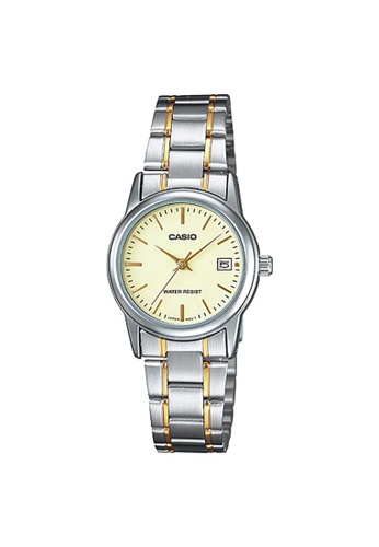 CASIO silver Casio Small Analog Watch (LTP-V002SG-9A) 7A3FEACFF87385GS_1