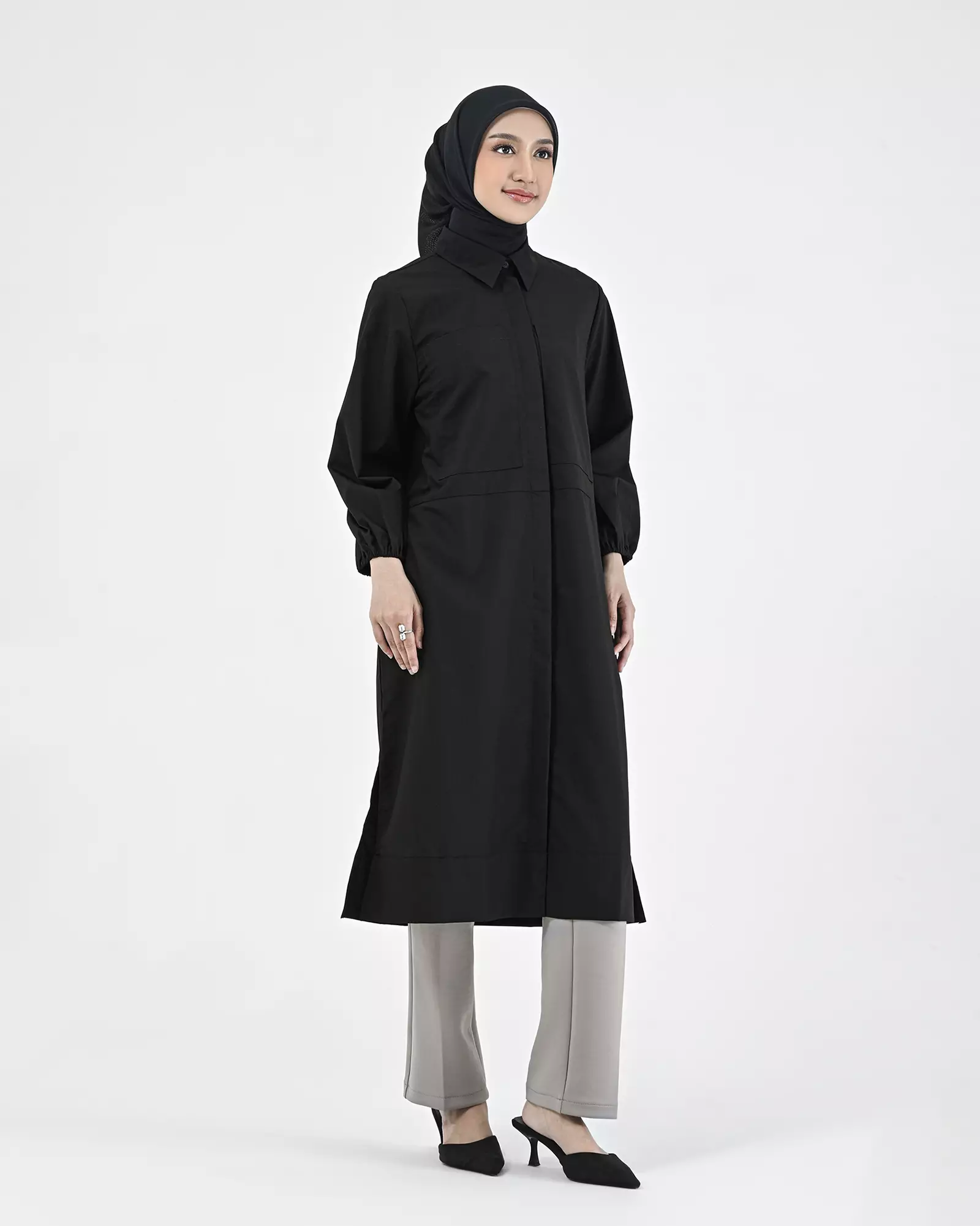 Geulis.id MELISSA TUNIC - Black