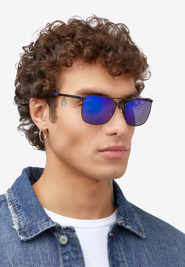 HAWKERS POLARIZED Black Sky SENSE Sunglasses for Men and Women, Unisex. UV400 Protection. Official Product designed in Spain