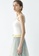 iROO white Front Twist Knitted Tank Top With Lace Strap 261D3AA21264DDGS_4