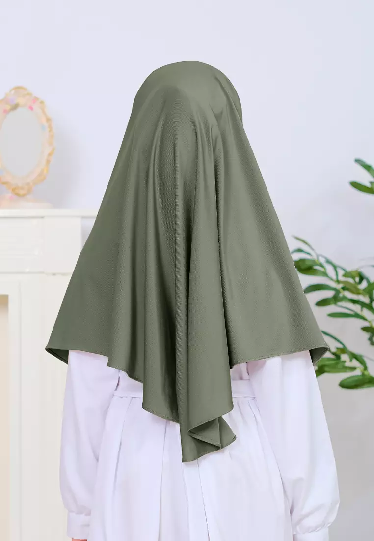 Cotton Bee - Jennaira Bergo Dagu | Hijab Instan Anak Non Pad - S