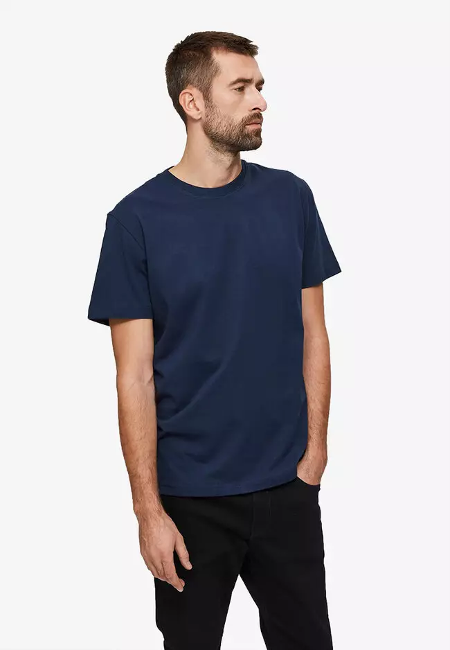 Buy Blue T-shirts for Men, Navy Blue T-shirt: SELECTED HOMME