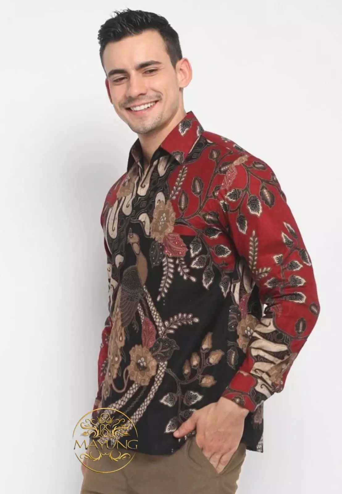 Aditya Mintragna Kemeja Batik Pria Premium Slimfit Modern Lengan Panjang