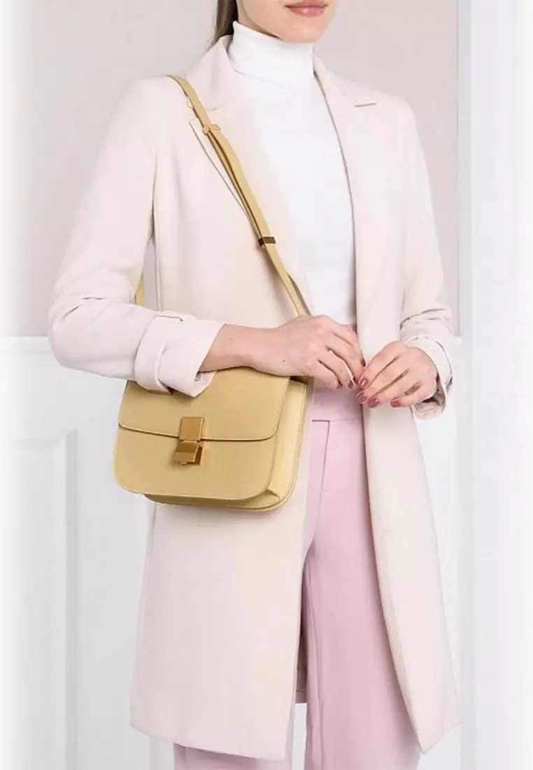 Medium Classic Crossbody Bag for Women in Sand