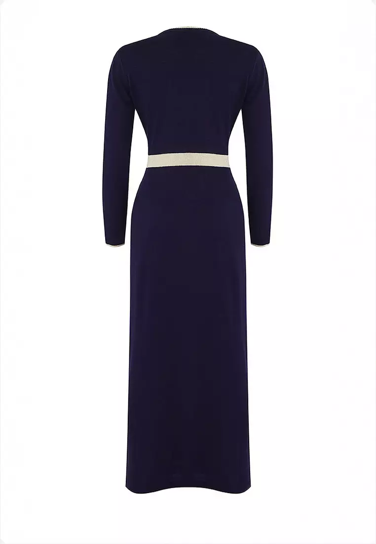 Buttoned Knit Dress