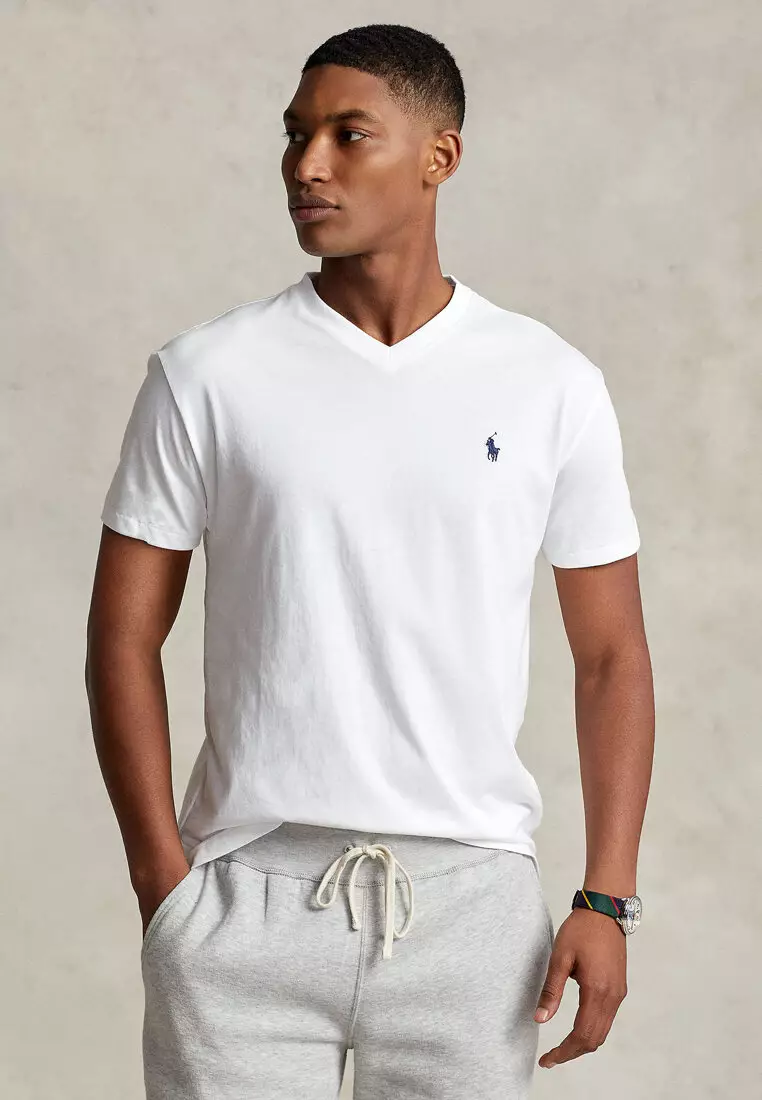 Buy Polo Ralph Lauren Classic Fit Jersey V-Neck Short Sleeve T