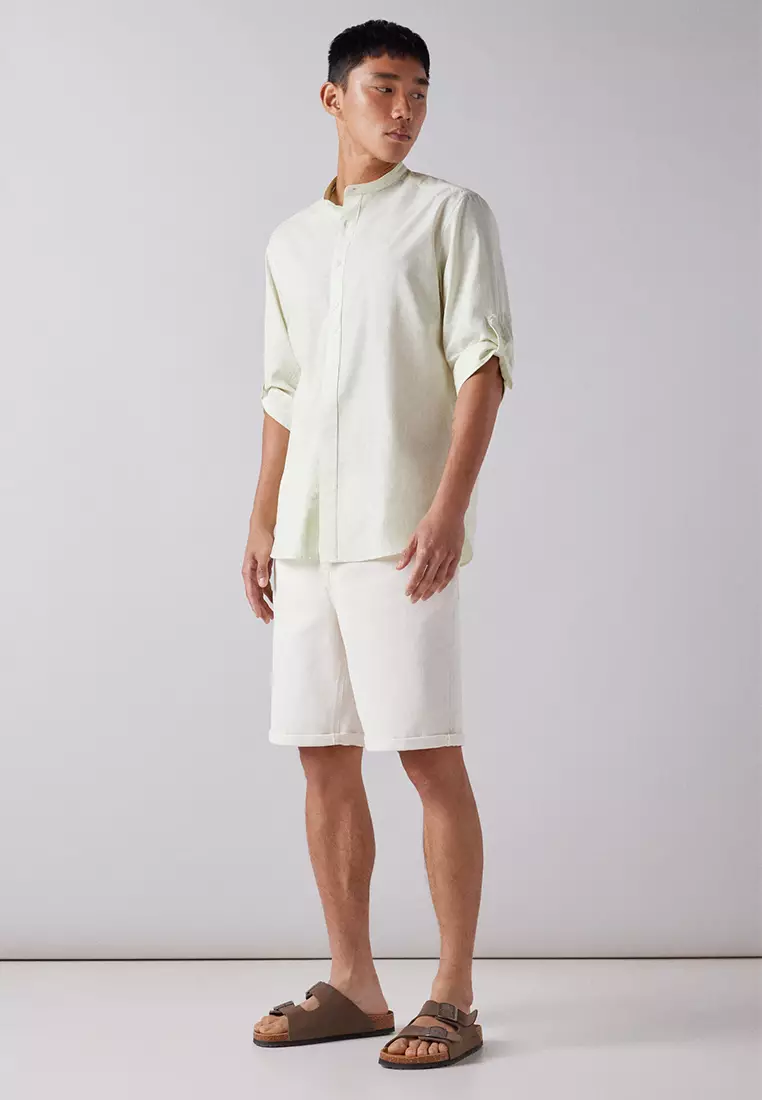 Striped 3/4 Sleeve Shirt