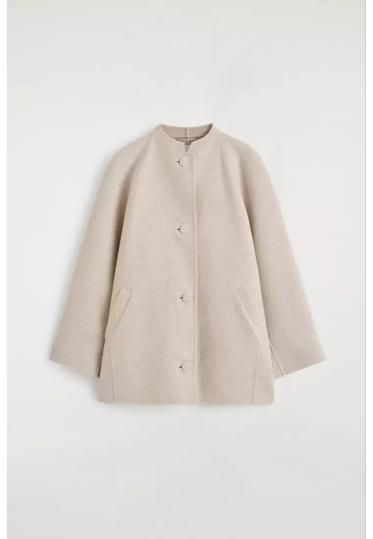 Buy COS ROUNDED DOUBLE-FACED WOOL JACKET 2026 Online | ZALORA
