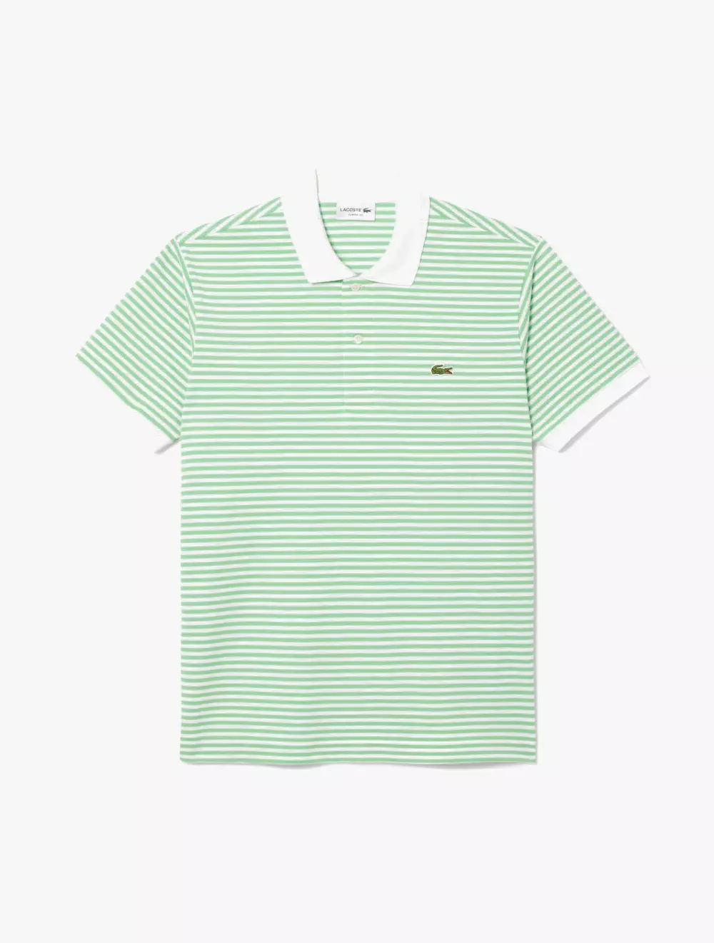 Jual Lacoste Classic Fit Striped Petit Piqué Polo Shirt
