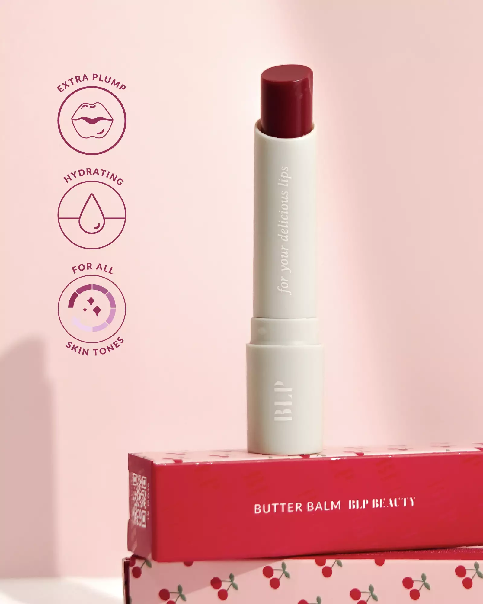 BLP - Butter Balm Cherry - 3 gr - Lip Balm - Pelembap Bibir
