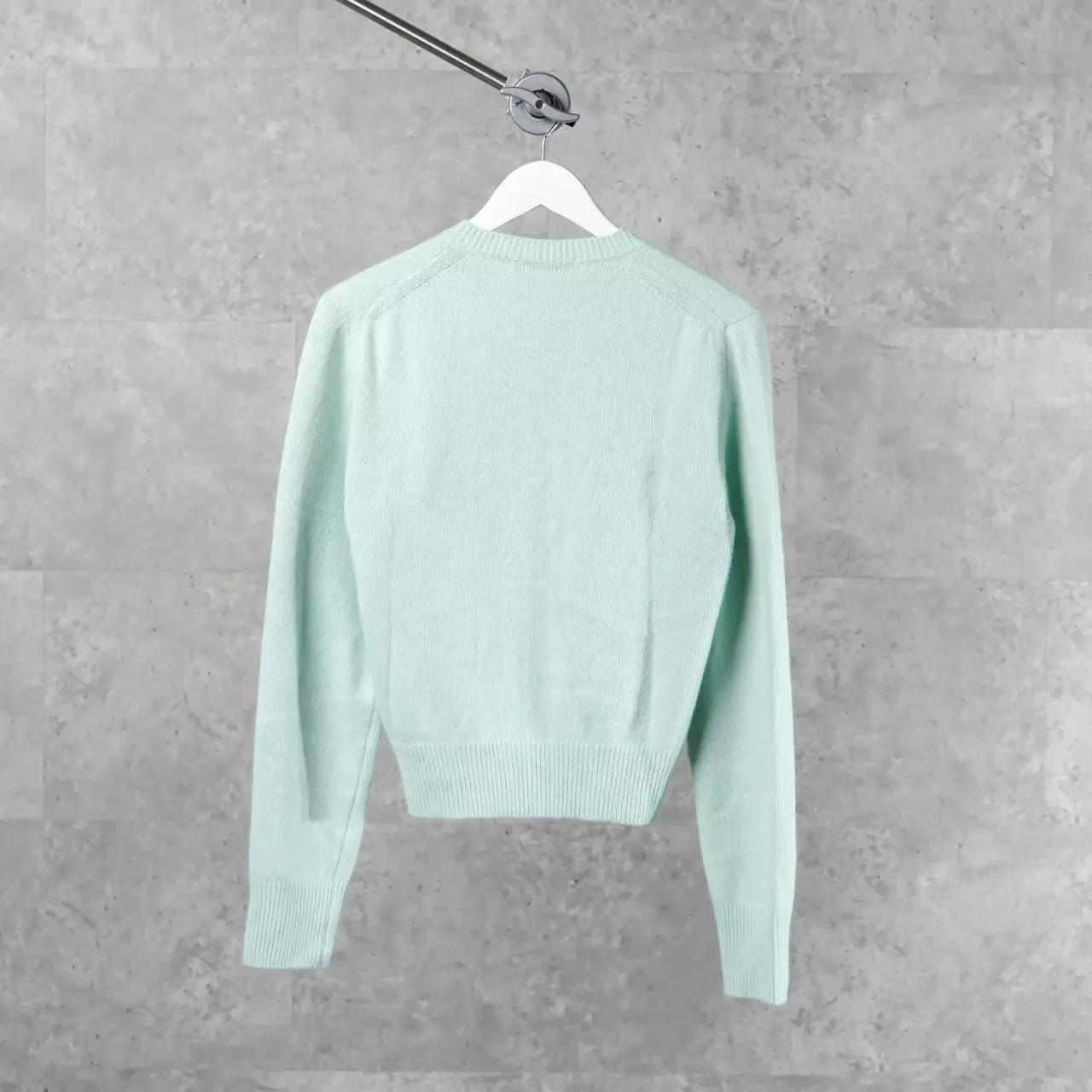 Cardigan MARDI MERCREDI RACCOON SPADE LIGHT GREEN KNIT CARDIGAN 100% ORIGINAL 