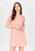 BADOMODA pink Constance Lace Sleeve Combination Shift Dress A198AAAD9C6AEBGS_1