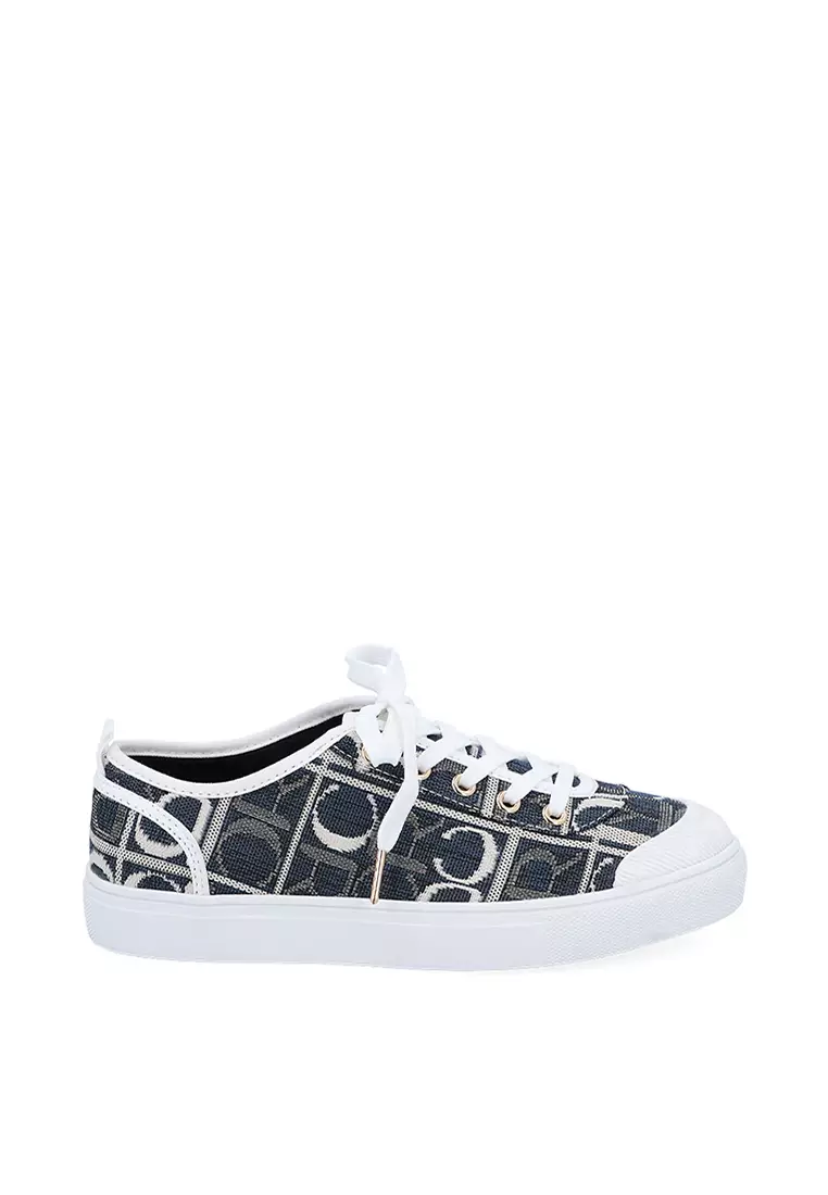 Discount on Carlo Rino  shoes - SKU: Dark Blue Carlo Geo Jacquard Sneakers