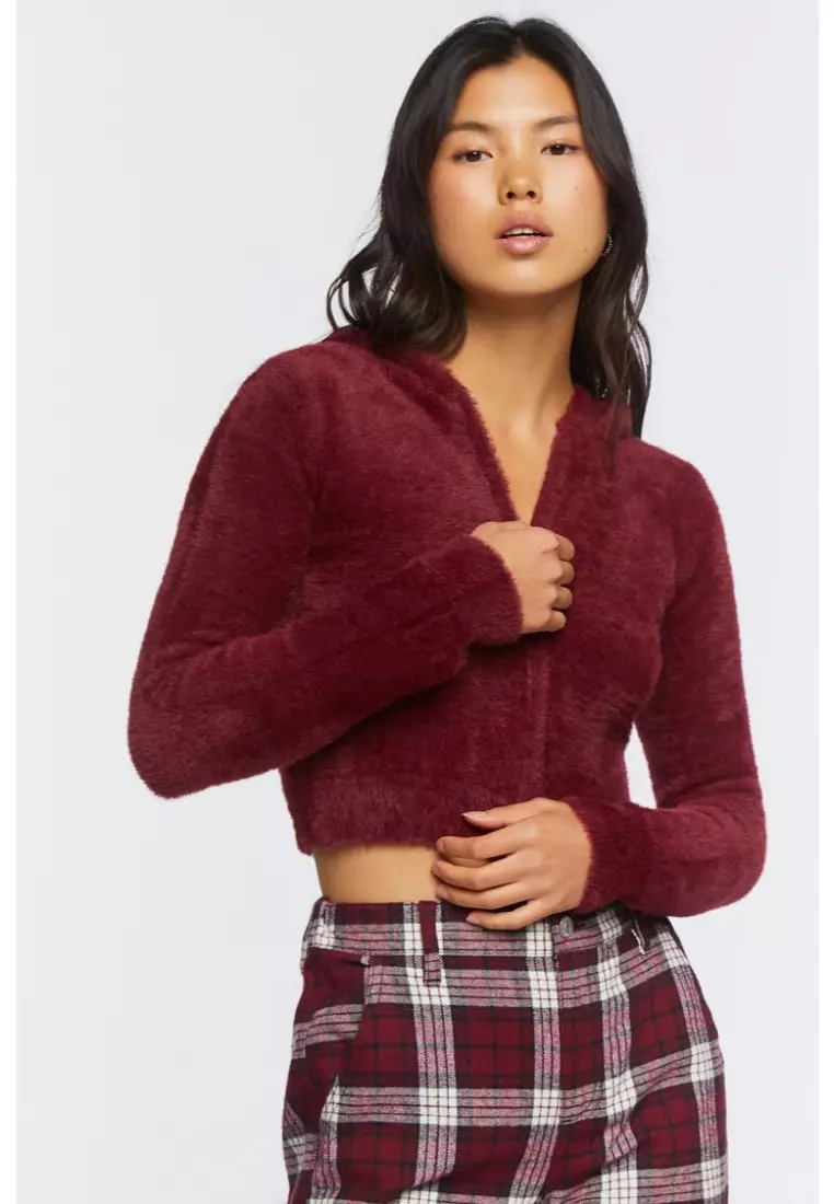 Forever 21 fuzzy hoodie store