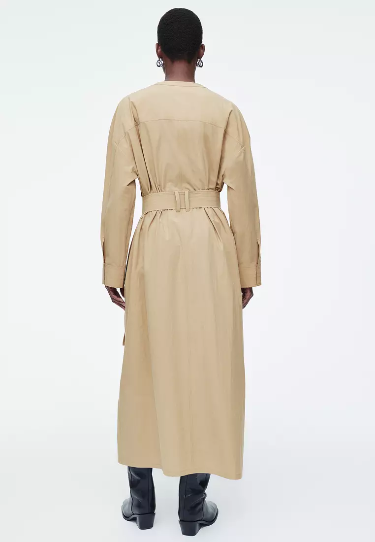 Belted Utility Shirt Dress