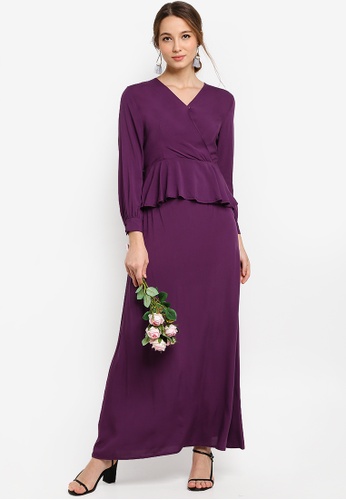 Lubna shop wrap dress