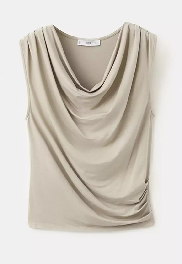 Draped Fitted Top
