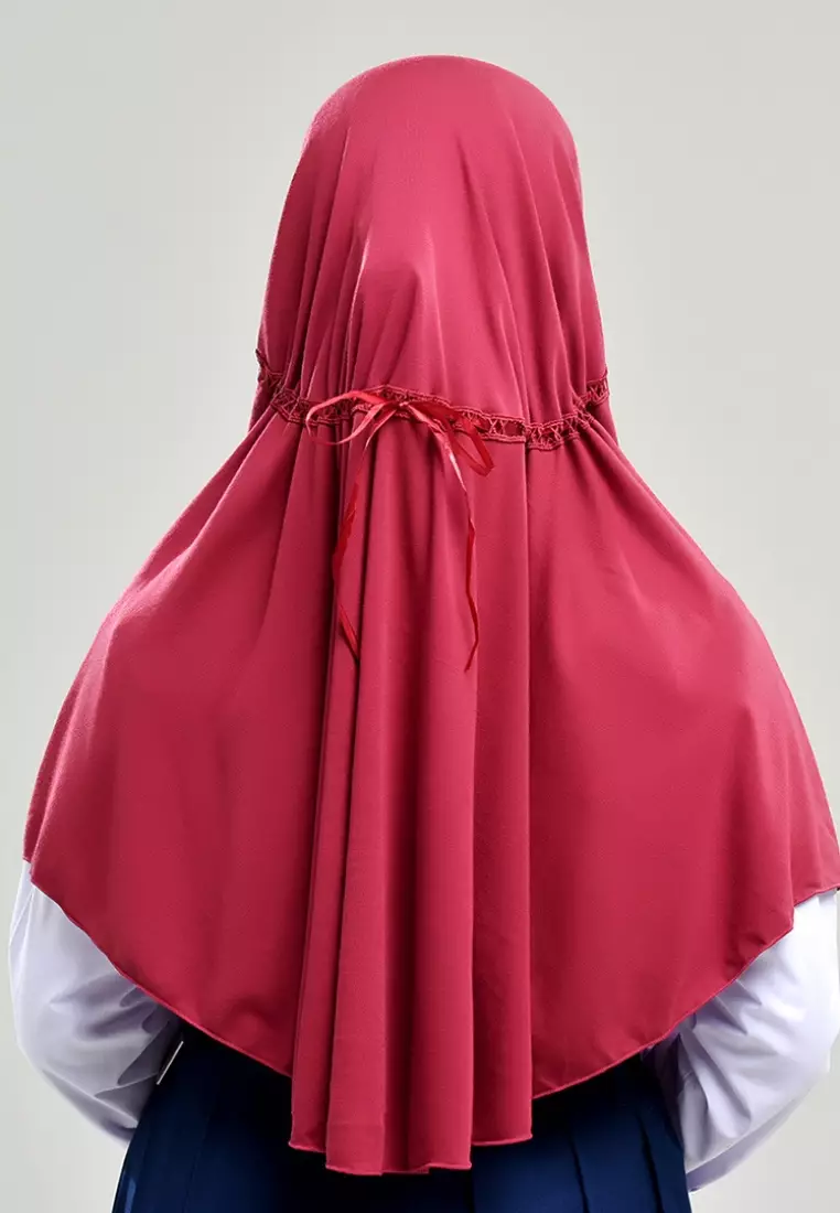 Rabbani - Kerudung Sekolah Instan Hemy - Red