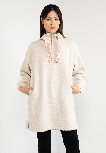 Calvin Klein Long Sleeve Mix Media Shrep Sweater Dress - Calvin Klein Jeans  Apparel | ZALORA Malaysia