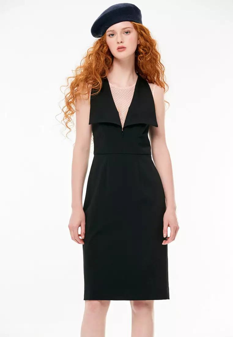 Fake Two Piece Sheath Dress