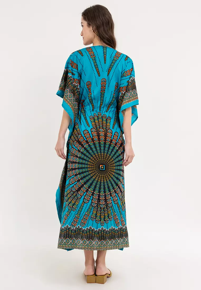 Victoria Vneck Kaftan Dress