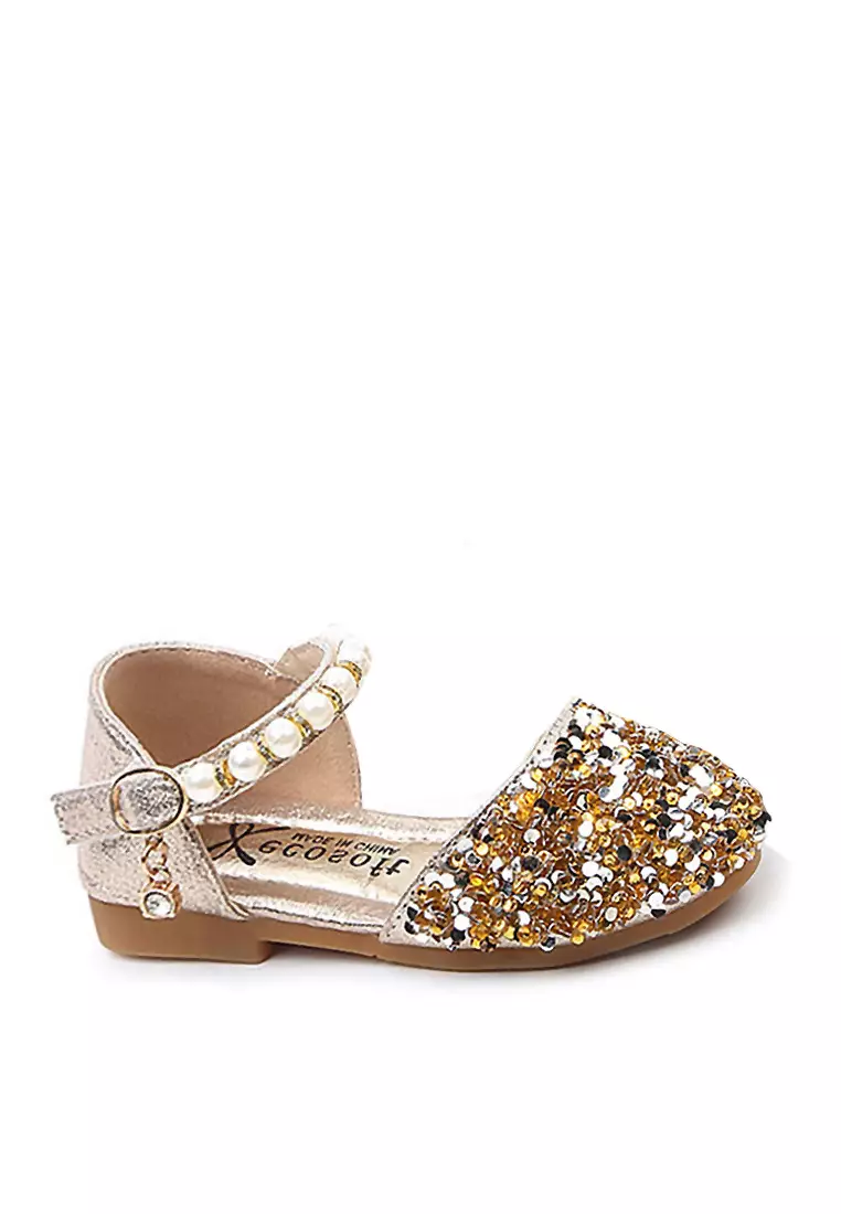 Discount on Twenty Eight Shoes  shoes - SKU: VANSA Sequins Pearl Ballet Flats  VSK-F777