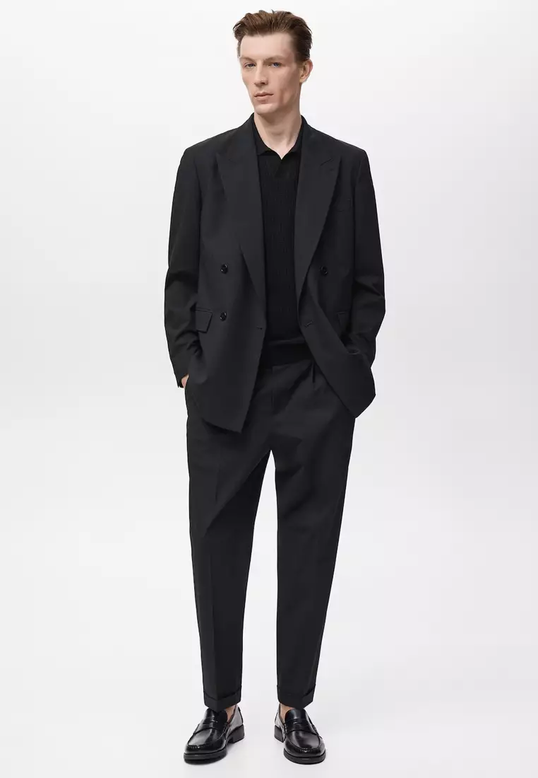 Boston Regular-Fit Double-Breasted Suit Jacket