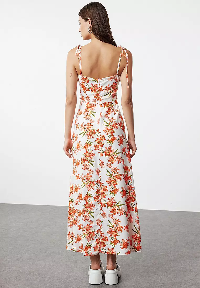 Viscose Slit Maxi Dress