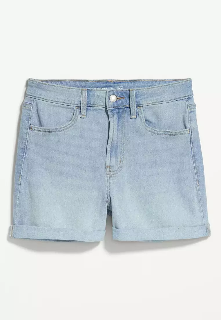 High-Waisted Wow Jean Shorts -- 3-inch inseam