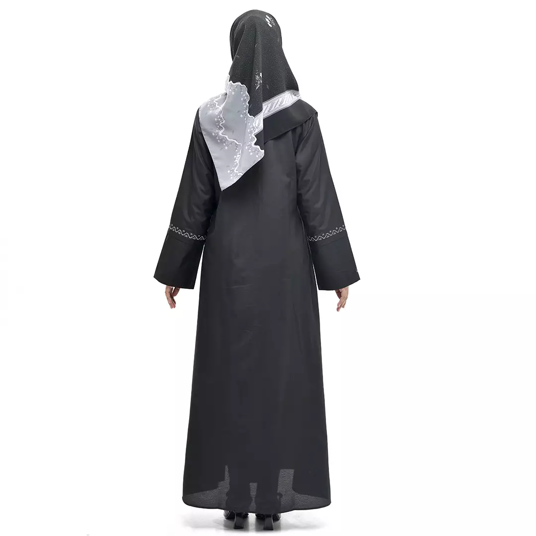 Rabbani - Dress Muslim Wanita Dewasa Lengan Panjang Sarang Couple Dresslim Daneswara Ecxlusive - Black