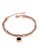 Air Jewellery gold Luxurious Round Roman Numerals Bracelet In Rose Gold 224B2ACD5F7804GS_1