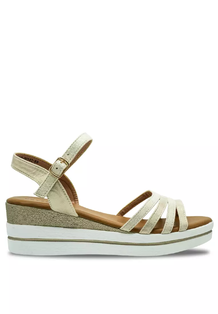 Sling Back Solid Tone Casual Heels