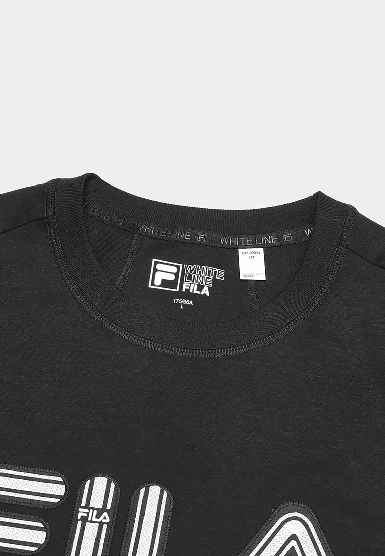 ■FILA■ Unisex Essential Tricot T-shirt 24SS RepeatFS2RSH22 Fila Printed Short Sleeve Mens Tennis Crew | eBay