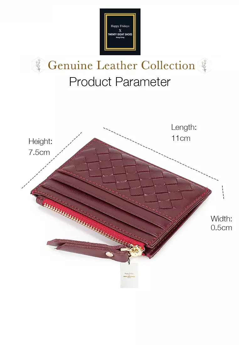 Weave Sheepskin Card Holder & Zip Purse JW YT-8809