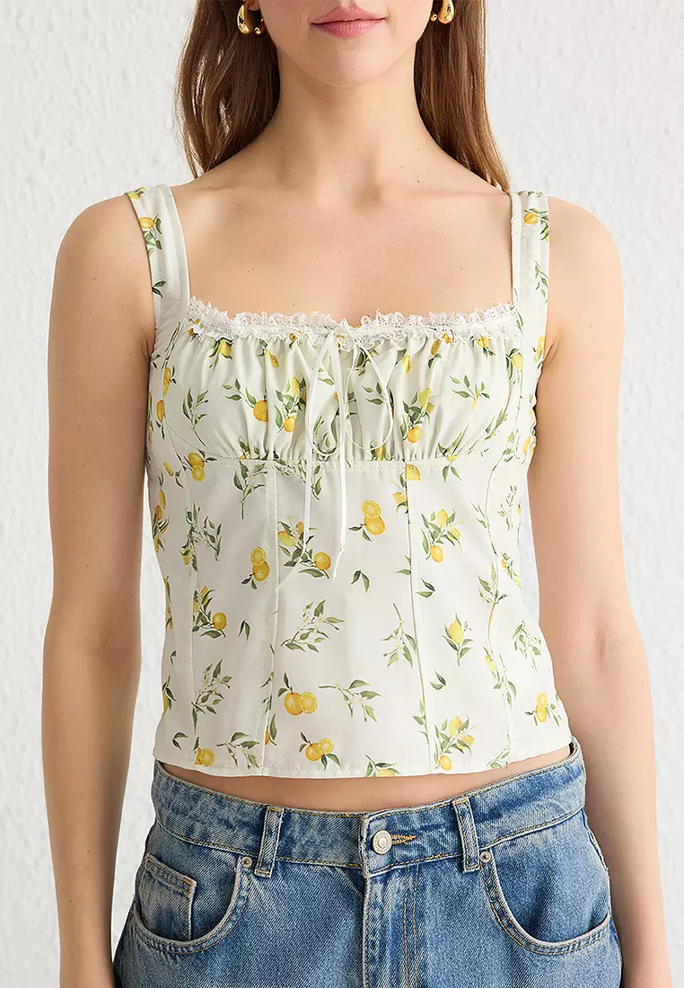 Strappy Lemon Top