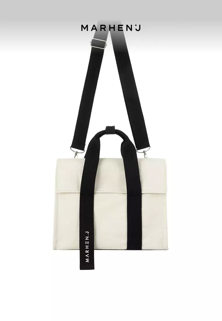 ROY MINI Canvas Crossbody Bag Ivory