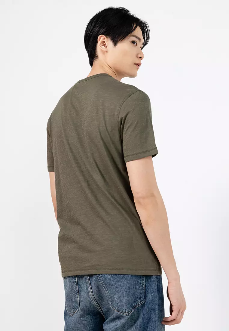 Logo Slub Cotton T-Shirt - BOSS Orange