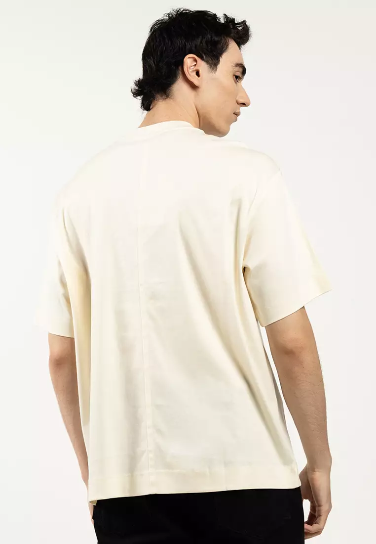 Short Sleeves Relaxed Premium Interlock Emblem Tee - Calvin Klein Jeans