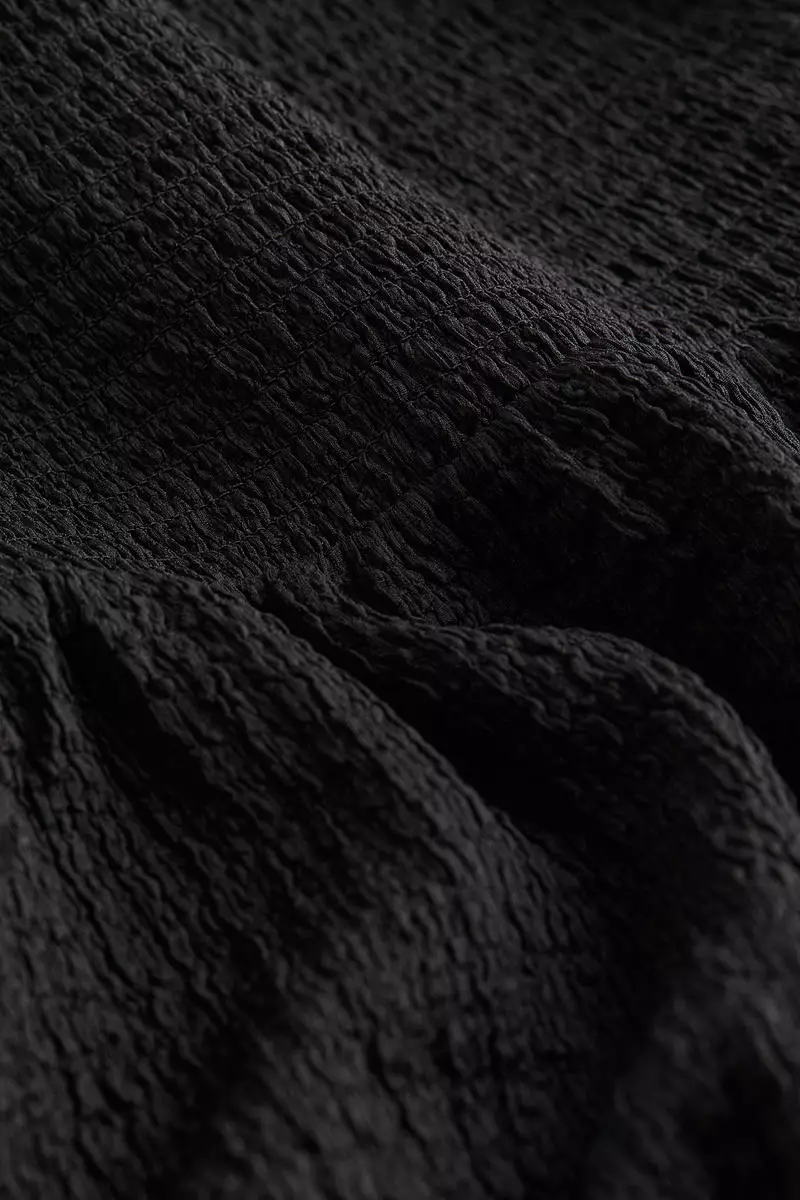 Smocked-bodice dress